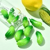 10Pcs Opaque Resin Vegetable Pendants RESI-YW0005-65-4