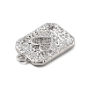 Brass Micro Pave Cubic Zirconia Pendants KK-D283-30P-01-2