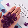 Transparent Frosted Acrylic Bead Caps X-MACR-S371-04A-743-5