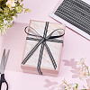 50Yards Stripe Pattern Printed Grosgrain Ribbons for Gift Packing SRIB-HY0001-11-4