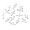 304 Stainless Steel Tiny Cross Charms STAS-H149-05P-3