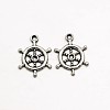 Tibetan Style Alloy Rudder Helm Pendants TIBEP-O009-08-1