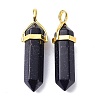 Synthetic Blue Goldstone Pointed Pendants G-G025-01G-25-2