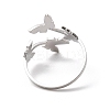 Non-Tarnish 304 Stainless Steel Open Cuff Rings RJEW-Q808-02E-P-3