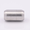 Tarnish Resistant 304 Stainless Steel Magnetic Clasps with Glue-in Ends STAS-E006-79-2