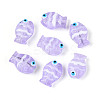 Transparent Glass and Enamel Beads Strands GLAA-T034-01H-2