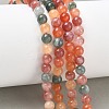 Dyed Natural Malaysia Jade Beads Strands G-G021-02A-27-5