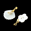 Natural Freshwater Shell & Pearl Pendants PALLOY-JF05904-2