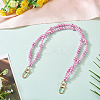 Round ABS Plastic Imitation Pearl Bead Bag Extender Chains HJEW-TAC0085-5