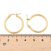 Ion Plating(IP) 304 Stainless Steel Hoop Earrings LS-EJEW-N0016-11G-C-5