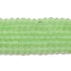 Imitation Jade Frosted Glass Bead Strands EGLA-A039-J6mm-MD01-1