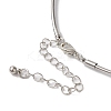 Tibetan Style Alloy Lotus Leaf Pendant Necklaces for Women NJEW-Q343-01AS-4