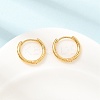 Brass Huggie Hoop Earrings EJEW-G465-01G-1