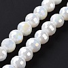 Electroplate Glass Beads Strands X-GLAA-E036-13E-3