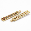 Brass Micro Pave Cubic Zirconia Pendants ZIRC-Q200-030-NF-2
