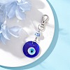 Handmade Lampwork Evil Eye Pendant Decorations HJEW-JM04143-01-1