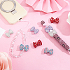 8Pcs 4 Colors Handmade Polymer Clay Rhinestone Beads CLAY-PH0002-19-4