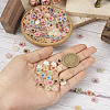 200Pcs 10 Colors Plating Acrylic Cabochons OACR-TA0001-17-7