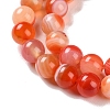 Natural Striped Agate/Banded Agate Beads Strands G-Z060-A01-B19-4