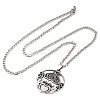 201 Stainless Steel Pendant Necklaces LS-NJEW-C066-12P-2