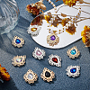 40Pcs 20 Style Zinc Alloy Cabochons FIND-BC0003-18-5