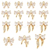 10Pcs Brass Micro Pave Cubic Zirconia Pendants KK-YW0003-15-2