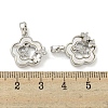 Brass with Clear Cubic Zirconia with Sea Shell Pendants KK-Q820-12P-3