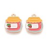 Alloy and Enamel Pendants ENAM-T021-19A-1