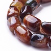 Natural Dyed Striped Agate/Banded Agate Beads Strands G-G775-B-07-1