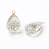 Inner Flower Glass Pendants LS-GLAA-K036-C03-NF-1