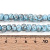 Luminous Handmade Gold Foil Glass Beads Strands FOIL-N029-02A-04-5