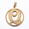 Ion Plating(IP) 304 Stainless Steel Pendants STAS-K162-070G-1