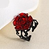 Iron and Resin Cuff Open Rings FS-WGB0C08-01-1