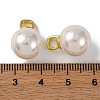 Rack Plating Brass & Shell Pearl Ball Pendants KK-B103-03B-G-3