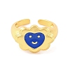 Brass Open Cuff Rings RJEW-U009-20G-3