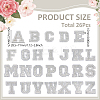26Pcs Letter A~Z Glitter Powder with Paillette Sew on Cloth Patches PATC-MA0001-54B-2
