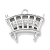 Brass Micro Pave Cubic Zirconia Charms KK-M102-54P-1