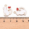 Alloy Enamel Pendants ENAM-T020-59B-3