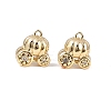 Brass Micro Pave Cubic Zirconia Pendants KK-L260-17G-1
