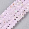 Electroplate Glass Beads Strands EGLA-A044-J3mm-L02-5