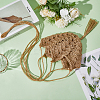 Jute Rope Weaving Flower Pots Net Pocket AJEW-WH20067-079-7