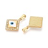 304 Stainless Steel Rhinestone & Enamel Pendants STAS-T072-84A-G-2