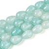 Baking Paint Crackle Glass Beads Strands DGLA-N019-03A-01-1