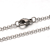 Non-Tarnish 304 Stainless Steel Cable Chain Necklace for Men Women LS-STAS-L164A-01P-A-1