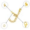 50Pcs Zinc Alloy Lobster Claw Clasps DIY-YW0007-54G-4
