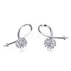 Brass Micro Pave Clear Cubic Zirconia Peg Bails Pendants KK-N216-353-2