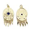 Brass Micro Pave Colorful Cubic Zirconia Pendants ZIRC-S067-097-NF-2