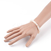 Natural Pink Aventurine Beads Stretch Bracelets BJEW-JB03376-03-3