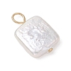 Natural Keshi Pearl Pendants PALLOY-JF04240-03-4