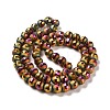Electroplate Glass Beads Strands EGLA-Z001-03A-FP02-2